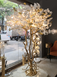 Đèn đứng mạ vàng cho phòng khách hiện đại Đèn độc đáo Đèn chiếu sáng đẹp mắt Đèn đứng mạ vàng - Product Image 3