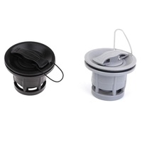 Bouchon de valve d'air de remplacement en PVC gris pour bateau pneumatique, bateau ponton, annexe, kayak, canoë