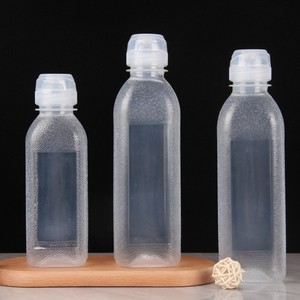 Botella PET desechable de 500ml con tapa Botellas de té de plástico para jugo/Boba para uso en agua mineral - Product Image 4