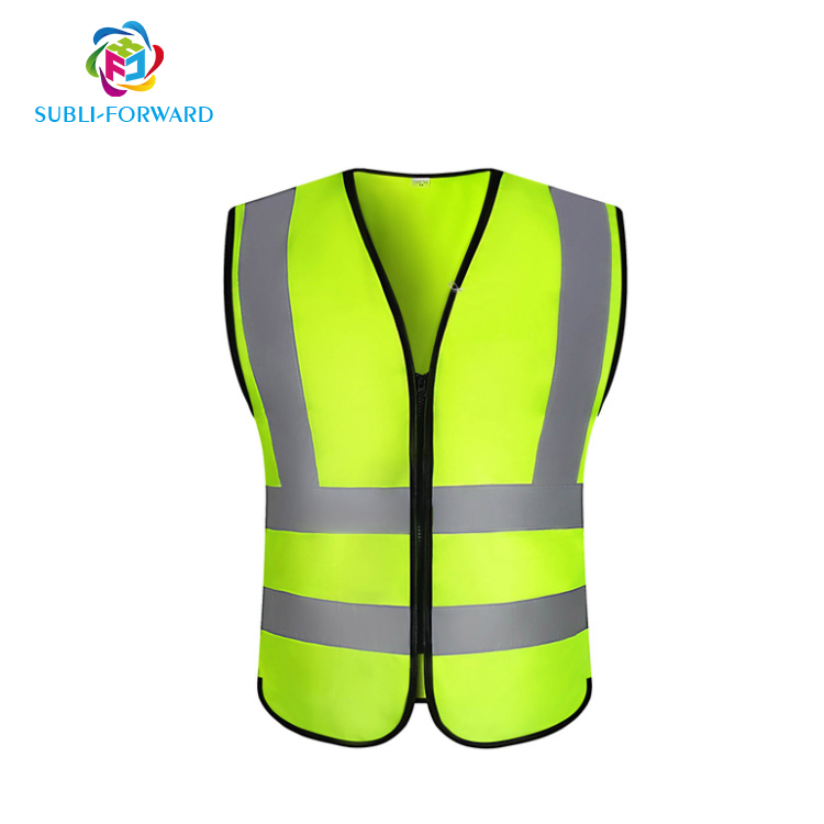 Оптовая Сублимация, высокое качество по отношению к работе светоотражающий жилет куртка-одобренный CE