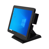 15-дюймовый сенсорный POS-терминал Intel I3 с Bluetooth, Wi-Fi, USB, 4 ГБ/64 ГБ SSD, пластиковым основанием, считывателем карт MSR, ОС Windows, программным обеспечением для розничной торговли