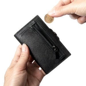 <b>Smart</b> <b>Wallet</b> for Men Anti-theft Saffiano Real Leather <b>Smart</b> Cardholder <b>Wallet</b> Porte-cartes Bifold <b>Smart</b> <b>Wallet</b> - Product Image 4