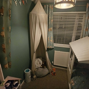Children's Corner Reading <strong>Tent</strong> with Bed Canopy &amp; Mosquito Net for Home Decorative Purpose Fits Baby <strong>Crib</strong> - Product Image 3