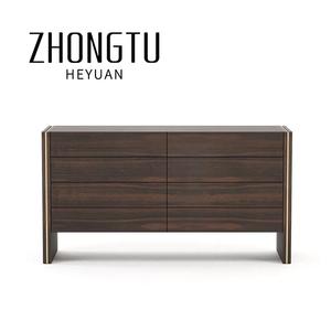 Meubles <span class=keywords><strong>de</strong></span> chambre à coucher italiens 6 Commode <span class=keywords><strong>de</strong></span> luxe en bois massif <span class=keywords><strong>Rangement</strong></span> au design moderne Tiroirs d'entrée Organisateurs d'armoires - Product Image 1