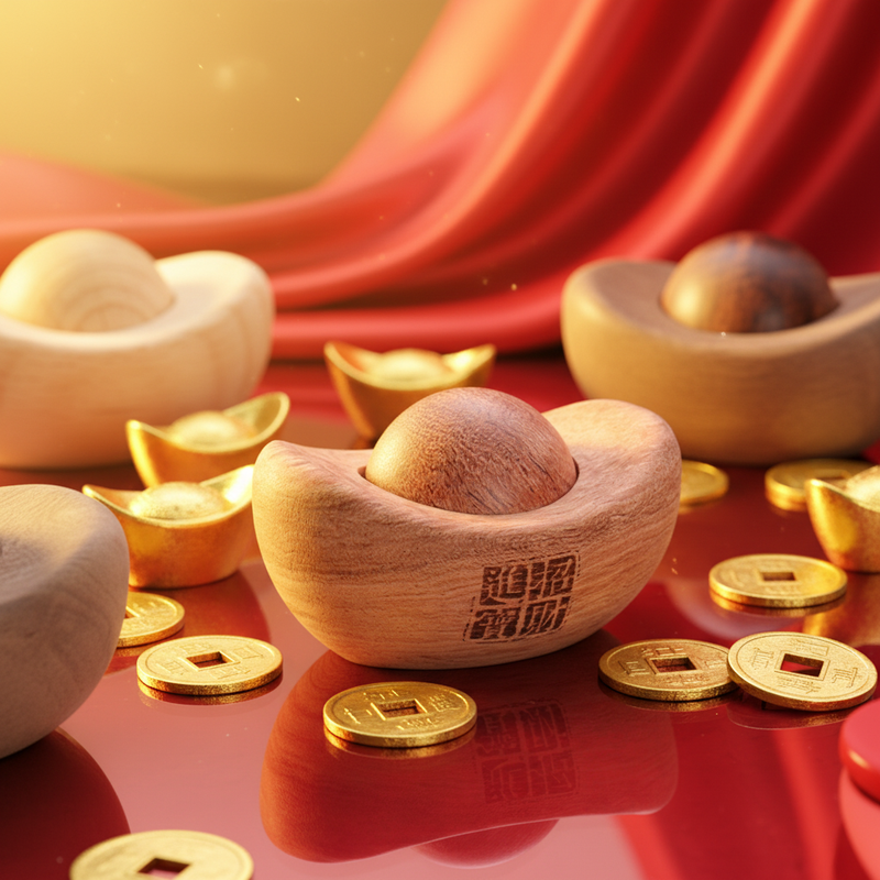 Custom Handicrafts Natural Yuanbao Diffuser Wooden
