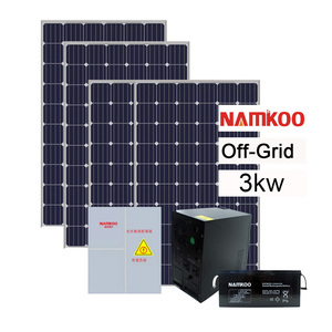 Kit de panel solar de sistema fuera de red de alta calidad 5kw 5000W Instalación de techo fuera de la red con batería - Product Image 1