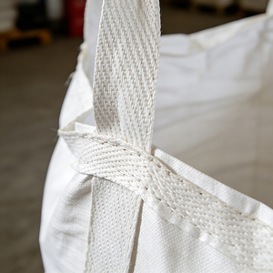 Sac jumbo <span class=keywords><strong>en</strong></span> PP tissé durable pré-sling, 500 <span class=keywords><strong>kg</strong></span>-2000 <span class=keywords><strong>kg</strong></span>, sac FIBC respirant avec boucle d'angle croisée pour l'emballage et le chargement - Product Image 3