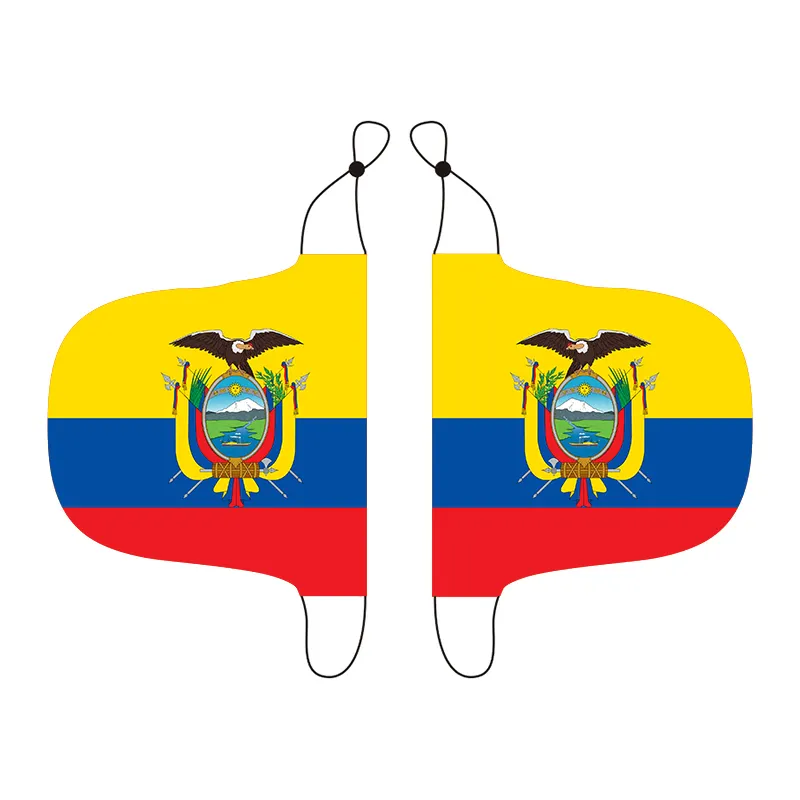 Tùy Chỉnh Người Hâm Mộ Bóng Đá Tất Cả Các Quốc Gia Khác Nhau Cờ Ecuador Xe Side Gương Bìa Cờ Cho Trang Trí Xe