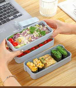 Stainless Steel Bento Box Lunch Box 3-In-1 Compartment <b>Containers</b>-Leakproof Stackable <b>Plastic</b> <b>Lid</b> Heatable Durable Meal Prep - Product Image 6