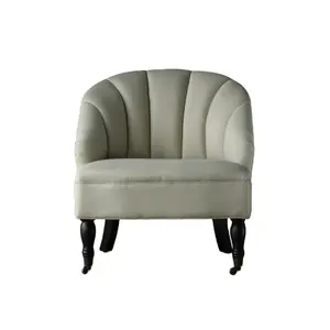 Acquisto diretto dalla cina In Legno di Design in stile francese tessuto poltrone soggiorno accento sedie