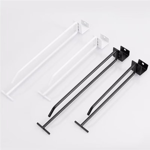 Retail Display Accessories Supermarket Slatwall Hook with Over Arm <b>Chrome</b> Plated - Product Image 6