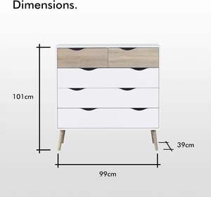 Combohome Armoire latérale de haute qualité Style <span class=keywords><strong>scandinave</strong></span> Buffet en bois avec grand espace de rangement - Product Image 5
