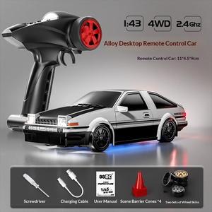 <span class=keywords><strong>Auto</strong></span> da Drift Elettrica in Plastica 1/43 Cross-border 4WD Serie Desktop D43 Scala Completa con Giroscopio Giocattolo da Corsa per Uso Interno - Product Image 2