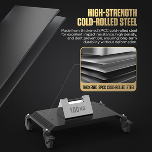 AUTOOL T26 100kg耐荷重 3段メタルワゴンユーティリティカート 自動車修理工場設備用 便利なロック機構付き - Product Image 5