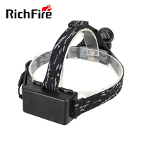 RichFire Lampe frontale LED haute puissance super brillante Lampe torche de nuit extérieure à piles pour le camping, la randonnée et les urgences