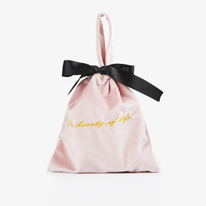New Luxury Custom Embroidered Logo Velvet Drawstring <b>Dust</b> <b>Bags</b> Cosmetics Storage Velvet Makeup <b>Bag</b> Small Jewelry Velvet Pouch - Product Image 6