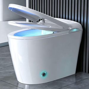 WC intelligent avec bidet intégré, télécommande automatique, WC monobloc à poser au sol, WC intelligent avec bidet pour hôtel de luxe YX - Product Image 1