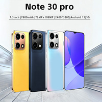 Note30 Pro Versión Global, Teléfono Inteligente Android 5G 2026, 16GB 1TB, Pantalla Grande de 7.3 Pulgadas, Batería de Gran Capacidad, Cámara de 108MP, Doble SIM para Negocios