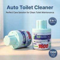 Botol Pembersih Toilet Auto Bowl Cleaner 1500 Kali Siram Pelepasan Lambat 5 in 1 Penghilang Kerak Pengharum Tidak Mudah Mengapung 260G