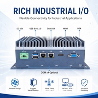 PC industriel embarqué sans ventilateur Intel Core i5/i7 4K pour DP, 5 ports LAN, USB 3.0, RS232, RS485, GPIO, 4G SIM, en stock, certifié CE