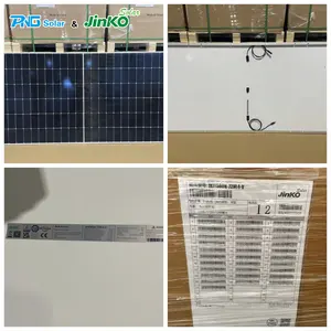 Jinko Panel surya 575W, modul surya 580W 585w 590W, teknologi Topcon tipe N, Jinko untuk sistem tenaga surya komersial