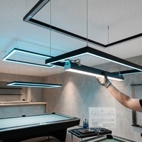Luminaire linéaire LED moderne pour plafond, lampe encastrée suspendue pour garage de stationnement