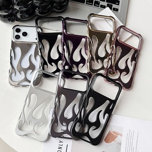 Custodia per telefono cellulare con elettroplate in metallo con design a fiamma per iPhone 16 pro max 15 14 plus cover posteriore 13 12 11 TPU - Product Image 6