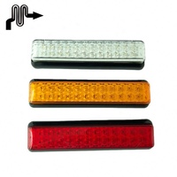 Feux arrière de remorque 12/24V 24 LED, feux de signalisation pour caravanes, camions, voitures, Utes, camping-cars, bus, fourgonnettes, feux arrière ambre et rouges