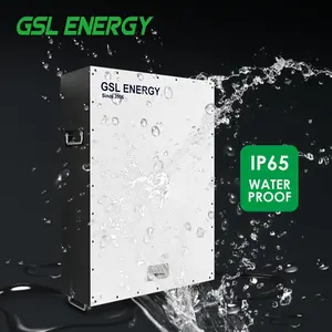 GSL能源太阳能储能墙IP65防水48V 280Ah 15Kwh磷酸铁锂太阳能储能锂电池