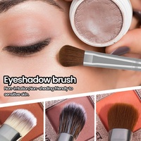 MAANGE-Pinceau de maquillage vegan avec logo personnalisé, ensemble de 16 pinceaux de maquillage professionnel à manche larme
