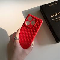 Grille En Cuir Texture Mince Téléphone Cas pour Samsung s25 Ultra Mince Souple TPU Losange Couverture Shell