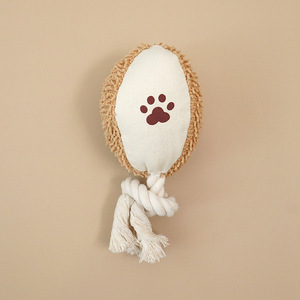 Juguete de Peluche con Forma de Cuerda, Ecológico, para Perros, Interactivo, con Sonido, para Masticar, Uso en Interiores/Exteriores - Product Image 1