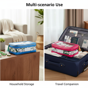 Sac de <span class=keywords><strong>rangement</strong></span> transparent en PVC coloré personnalisé Royal Fair pour composants de jeux de société et fournitures d'artisanat - Product Image 4