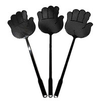 Tapette à mouches manuelle durable avec longue poignée raquette à insectes en plastique carré solide pour la lutte antiparasitaire intérieure et extérieure