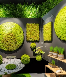 Panneau d'art EG-V033 renne naturel décoration vivante plantes Michen mousse mousse naturelle préservée mur d'herbe de mousse - Product Image 2