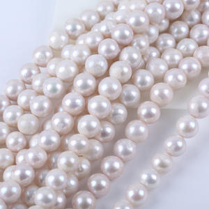 Perles d'eau douce baroques naturelles de 10-11 mm, particules blanches dispersées pour bricolage, queue Edison incluse - Product Image 4