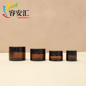 Kính mặt chai kem với vàng/bạc Mũ <span class=keywords><strong>cap</strong></span> với bàn chải niêm phong trong suốt xách tay chăm sóc da mỹ phẩm Rỗng Mẫu chai - Product Image 2