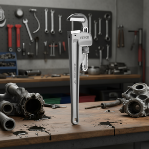 Clé à tuyau en aluminium Vevor de 18 pouces à mâchoires réglables pour les réparations de plomberie et automobiles - Product Image 2