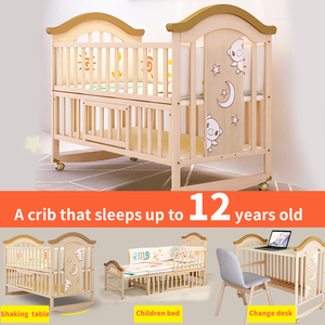 Claf Bebe bán buôn có sẵn trong kho trắng bé bộ đồ giường đặt nôi bán buôn Đầy đủ kích thước bé cũi - Product Image 2