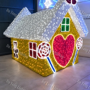Gingerbread House Archway Decoration with LED <b>Lighting</b> for <b>Christmas</b> Holiday Entrance Displays - Product Image 6