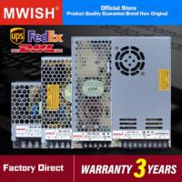 Alimentation électrique à découpage LED ultra-mince série MWISH LRS SMPS PSU 12V à sortie unique pour usage industriel 35W-600W