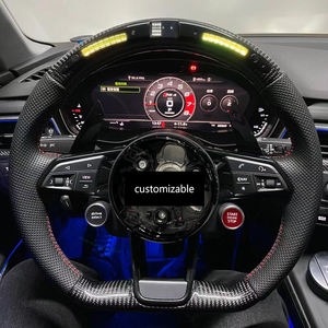 Volante Deportivo de Fibra de Carbono con Pantalla LED Mejorada para el <span class=keywords><strong>Interior</strong></span> del Automóvil <span class=keywords><strong>Audi</strong></span> <span class=keywords><strong>TT</strong></span> TTS TTRs R8 S3-S5 A4-A6 Q3-Q5 - Product Image 5