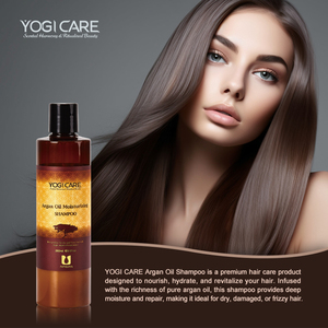 Shampoo hydratant à l'huile d'argan marocaine YOGI CARE 280 ml, shampooing pour cheveux doux et biologique, vente en gros - Product Image 3