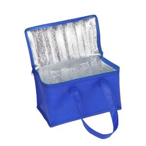 Sac isotherme pour produits frais, gâteaux et glaces à emporter, en coton perlé non tissé avec fermeture éclair épaisse, sac à déjeuner isolé en stock - Product Image 2