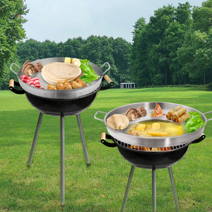 Poêle à frire concave en acier inoxydable poli de qualité commerciale, fabrication directe d'usine Daosheng, pot de cuisson mexicain convexe pour cuisinière - Product Image 2