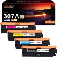 Cartouche de toner CE740A CE741A CE742A CE743A compatible avec les imprimantes couleur professionnelles CP5225 CP5225n CP5225dn CP5220