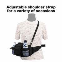 Sac de taille tactique sac à bandoulière extérieur sac banane multi-usages avec porte-bouteille d'eau
