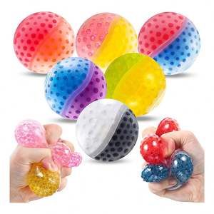 Vente en gros 2025 Nouveau Design Squishy Baseball Jouet pour Enfants Soulagement du Stress Anti Anxiété Squishy Ball avec Pointes - Product Image 1
