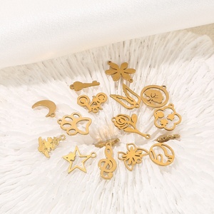 จี้รูป<span class=keywords><strong>มงกุฎ</strong></span><span class=keywords><strong>ขน</strong></span><span class=keywords><strong>นก</strong></span>ผีเสื้อใบไม้เล็กเคลือบด้วยไฟฟ้าแบบข้ามพรมแดน ทำจากสแตนเลสสตีล สำหรับงาน DIY อุปกรณ์ทำเครื่องประดับ - Product Image 3