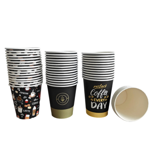 Gobelets à café en carton jetables et recyclables personnalisés de 3 oz, 4 oz, 6 oz, 7 oz, 8 oz avec couvercles – Vente en gros - Product Image 3